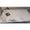 Image 3 : CALLIGARIS MADE IN ITALY CERAMIC TOP COFFEE TABLE. 42" X 24" WITH WHITE METAL BASE. RETAIL $2550