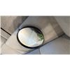 Image 2 : EQ3 CONNER 19" ROUND MIRROR. BLACK FRAME. 2" DEEP