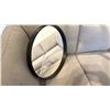 Image 1 : EQ3 CONNER 19" ROUND MIRROR. BLACK FRAME. 2" DEEP