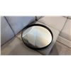 Image 3 : EQ3 CONNER 19" ROUND MIRROR. BLACK FRAME. 2" DEEP