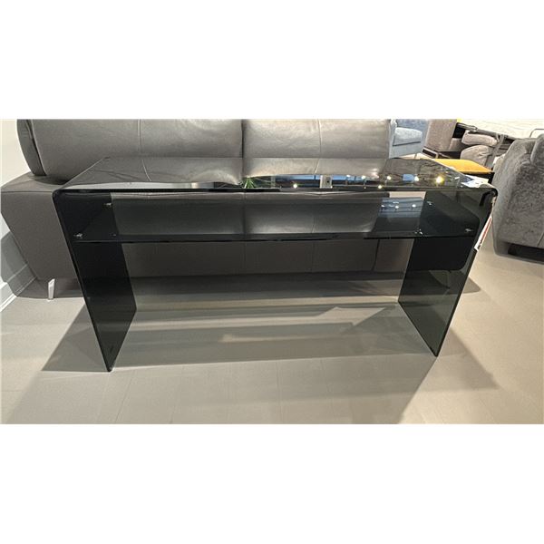 55"X 15.5"X 30" MERCURIO CONS TABLE. VISUAL LIGHTNESS COMBINES WITH THE PRACTICALITY OF
