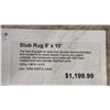 Image 2 : 8' X 5' SLUB RUG. 100% NEW ZEALAND WOOL RETAIL $1200