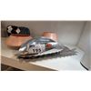 Image 1 : PAIR OF PEWTER DECOR DISPLAY ITEMS.