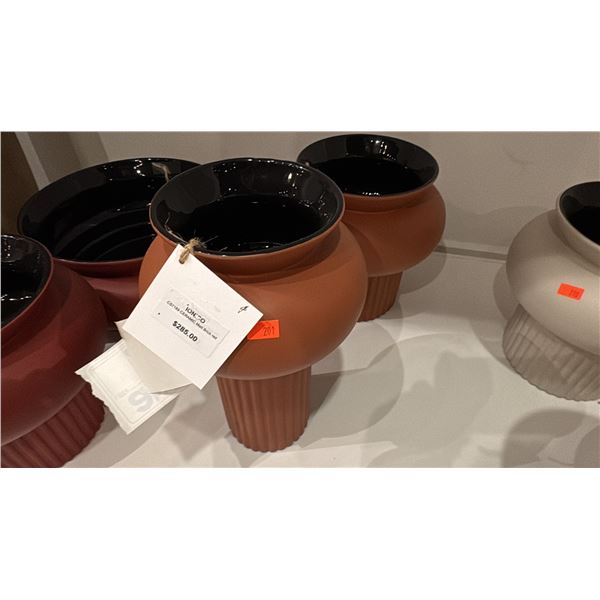 PAIR OF IONICO CERAMIC VASES. RETAIL $570