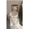 Image 1 : PAIR OF CALLIGARIS CERAMIC VASES. TEXTURED FINISHES. 13 & 16"H RETAIL $400