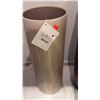 Image 2 : PAIR OF CALLIGARIS CERAMIC VASES. TEXTURED FINISHES. 13 & 16"H RETAIL $400