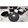 Image 5 : 6 PC SET OF EQ3 CAST IRON TEA SET. 2 CUPS, 3 TRIVETS, TEAPOT