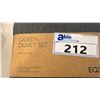 Image 2 : EQ3 QUEEN DUVET SET. 100% COTTON. CONTAINS DUVET COVER AND 2 STANDARD SHAMS