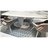 Image 4 : CALLIGARIS CAMEO DINING TABLE IN MATTE OPTIC WHITE. 65" X 39 3/8" X 29 3/4"H