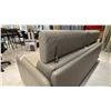 Image 3 : BELLINI ITALIAN HOME FULL LEATHER HIDE A BED-EURO QUEEN. RATCHETING HEADRESTS, FULL LEATHER.