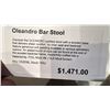 Image 3 : SET OF 3 CALLIGARIS OLEANDRO BAR STOOLS. MADE IN ITALY. COLOR IS MUD BROWN. RETAIL $4400