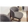 Image 4 : PAIR OF CALLIGARIS ABREY COUNTER STOOLS WITH CURVED BACKS. PROTECTION STAINLESS DETAIL ON FOOT