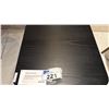 Image 5 : TAMBOUR DOOR END TABLE. VINTAGE INSPIRED, SOLID ASH SLATS. BLACK. RETAIL $500