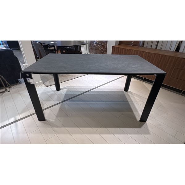 CONNUBIA DINING TABLE. EXTENDABLE. EXTENSION CAN BE REMOVED AND TUCKED UNDER THE MAIN TOP FOR