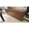 Image 2 : BELLINI ITALIAN HOME VICTOR SIDEBOARD. BEAUTIFUL PIECE. WALNUT WOOD. GLASS SHELVES. 3 DRAWERS.