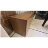 Image 4 : BELLINI ITALIAN HOME VICTOR SIDEBOARD. BEAUTIFUL PIECE. WALNUT WOOD. GLASS SHELVES. 3 DRAWERS.