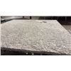 Image 2 : NATUZZI ITALIA TEXTURED MARBLE TOP SQUARE COFFEE TABLE WITH POLISHED CHROME BASE. 36" X 36"