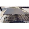 Image 1 : NATUZZI ITALIA TEXTURED BLACK GLASS TOP SQUARE COFFEE TABLE WITH POLISHED CHROME BASE. 36" X 36"