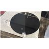 Image 1 : CALLIGARIS ROUND MIRROR. 24"D BLACK MIRROR