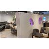 Image 2 : SUPER COOL DIVIDER WALL WITH VARIABLE COLOR LED LIGHTS. 11 1/2' WIDE X 6' 4" HIGH X 12" DEEP.