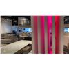 Image 3 : SUPER COOL DIVIDER WALL WITH VARIABLE COLOR LED LIGHTS. 11 1/2' WIDE X 6' 4" HIGH X 12" DEEP.