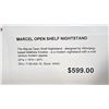 Image 2 : MARCEL OPEN SHELF NIGHT STAND.