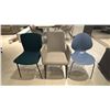 Image 1 : GROUP OF 3 ASSORTED SIDE CHAIRS.