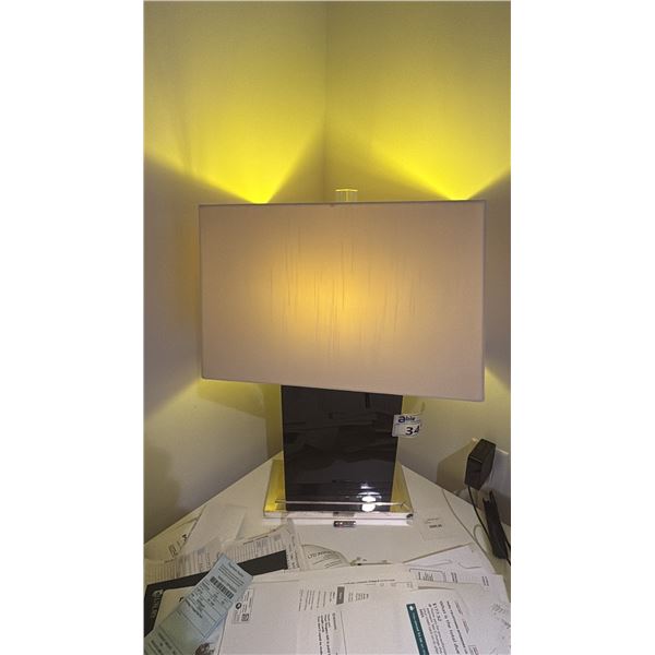 STELLA TABLE LAMP. 24" HIGH. $600 RETAIL