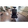 Image 2 : MESH BACK TASK CHAIR. ADJUSTABLE HEAD REST AND LUMBAR SUPPORT. POLISHED ALUMINUM BASE