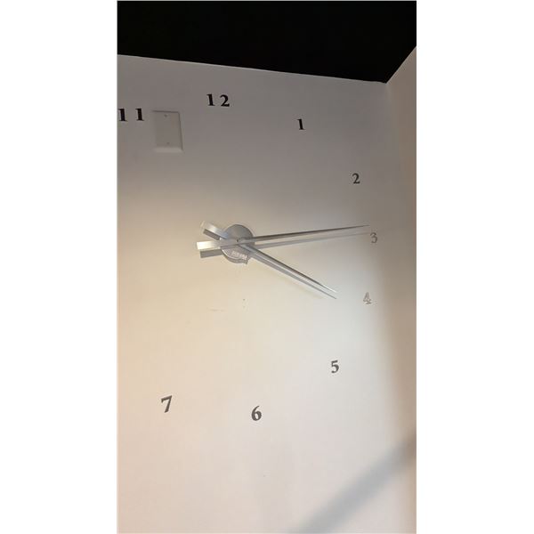 EQ3 ECLIPSE WALL CLOCK. 3' DIAMETER