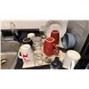 Image 7 : GROUP LOT OF DISHWARE. DOES NOT INCLUDE MICROWAVE OR FRIDGE. BRING BOXES. DISHES, CANDLES,