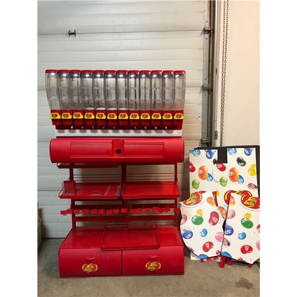 Jelly Belly Dispenser 42" W x 75" H x 21" D (aprox)