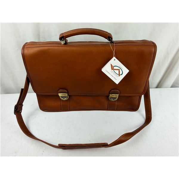 New leather briefcase