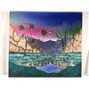 Image 1 : Balinese Batik fabric art piece 38" x 35"