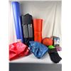 Image 1 : Exercise lot - roller, yoga mats, cardio twister