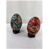 Image 1 : 2 Vintage Metal Chinese Eggs