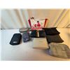 Image 1 : 9 small toiletrie bags with travel supplies