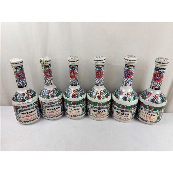6 Bottles Metaxa - Incld 100th Anniversary bottle