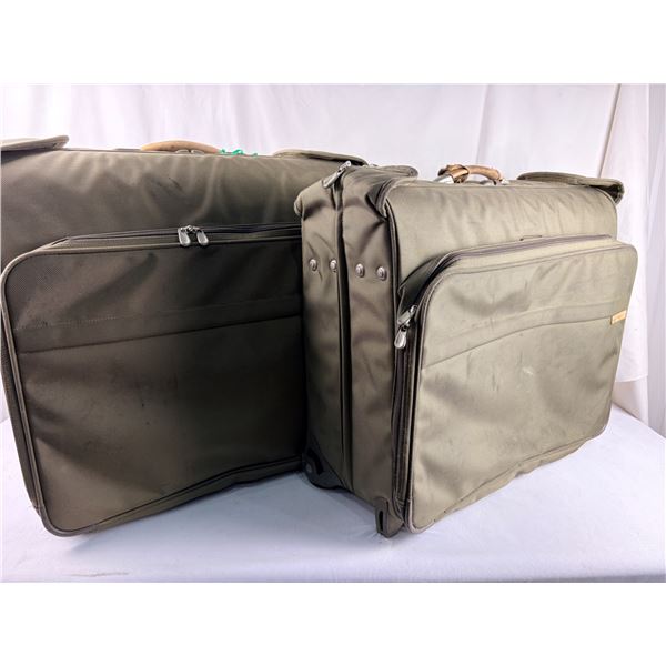 2 XL Vintage Briggs & Riley Suitcases with extras