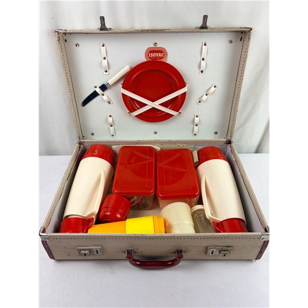 Vintage Picnic Suitcase 30+ pieces