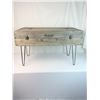 Image 1 : Medium Wooden Tool Box with 12" hairpin legs