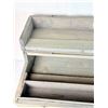 Image 4 : Medium Wooden Tool Box with 12" hairpin legs