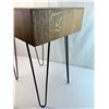 Image 5 : 2 Drawer File Table with 18" hairpin legs