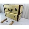 Image 3 : Suitcase shelves, yellow with brown trim