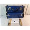 Image 1 : Suitcase shelves, Blue with black trim