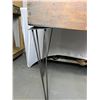 Image 4 : Big wooden tool box table with 28" hairpin legs