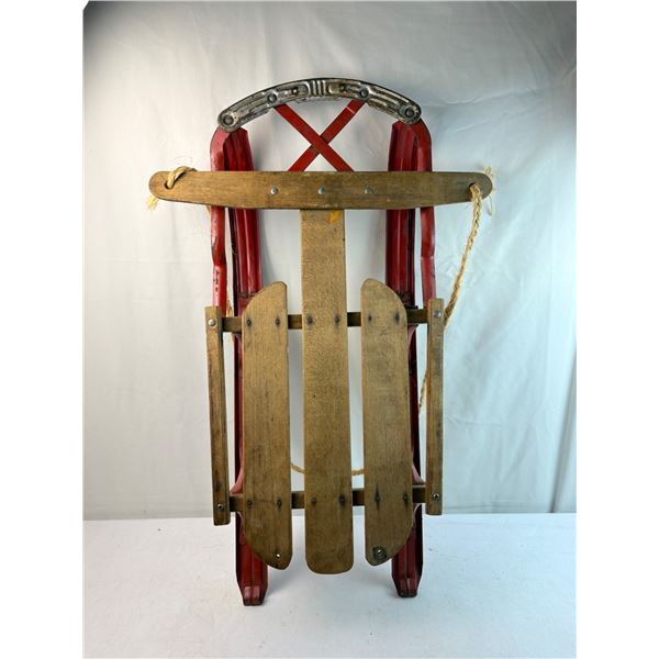 Small red sleigh