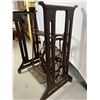 Image 2 : Sewing table metal legs - Brown