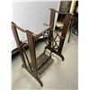 Image 2 : Sewing table metal legs - Brown