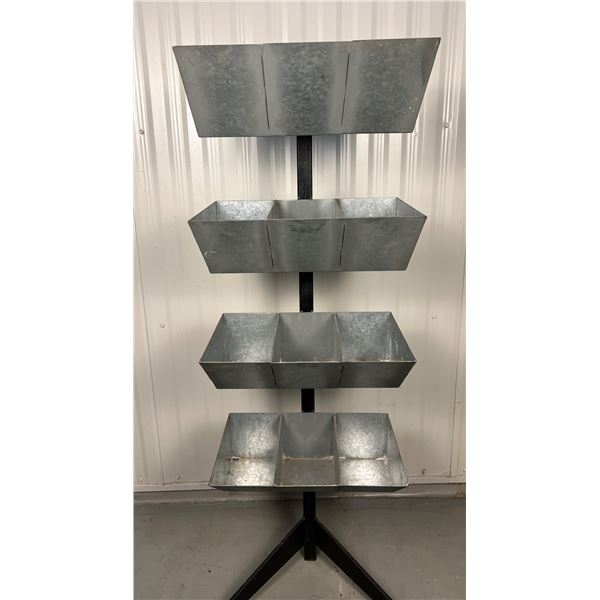 Vintage Metal Nuts & Bolts Storage Rack